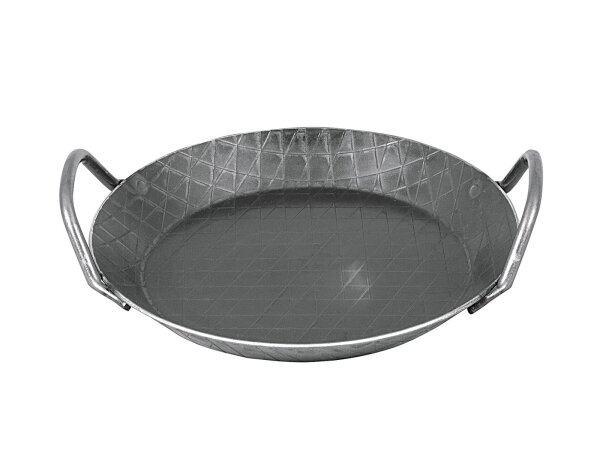 TURK Servierpfanne schmiedeeisern mit 2 Griffen Ø24cm schwarz