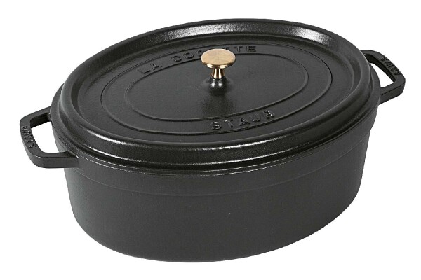 STAUB Cocotte oval 37cm schwarz