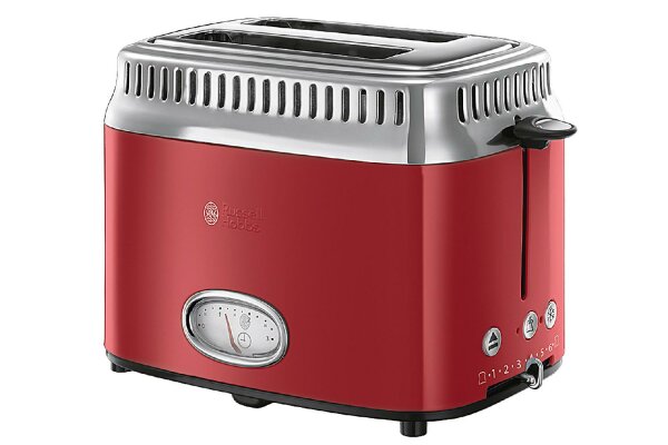 RUSSEL HOBBS Toaster  21680-56 Retro Ribbon 2Sch. Rot