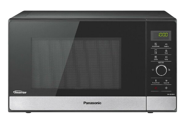 PANASONIC NN-GD38HSGTG Mikrowelle mit Grill und Dampfgarer 23l Garraum Edelstahl/schwarz