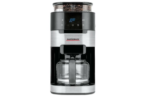 GASTROBACK 42711 Kaffeeautomat Grind&Brew Pro 12 Tassen 900Watt Edelstahl/schwarz