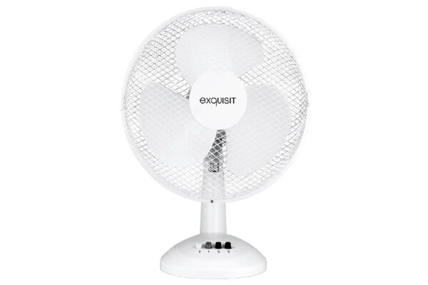 EXQUISIT Tischventilator Ø40cm weiß