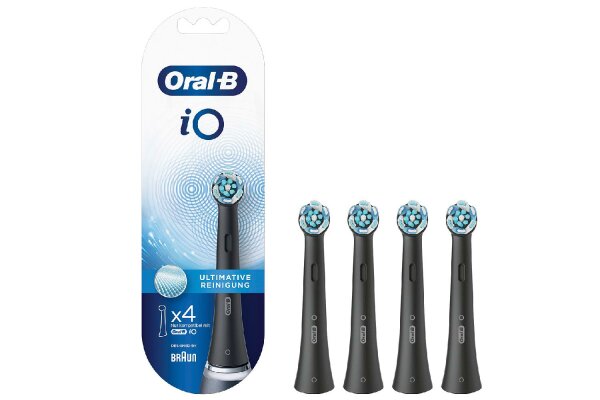 ORAL-B Aufsteckzahnbürste iO Ultimative Reinigung black 4er