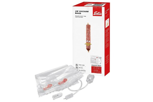 SOLIS Zip-Vakuumbeutel Starter-Kit inkl.Schlauchanschluss-Set