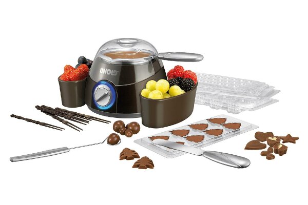 UNOLD Chocolatier Schokoladenfondue 25Watt braun/silber