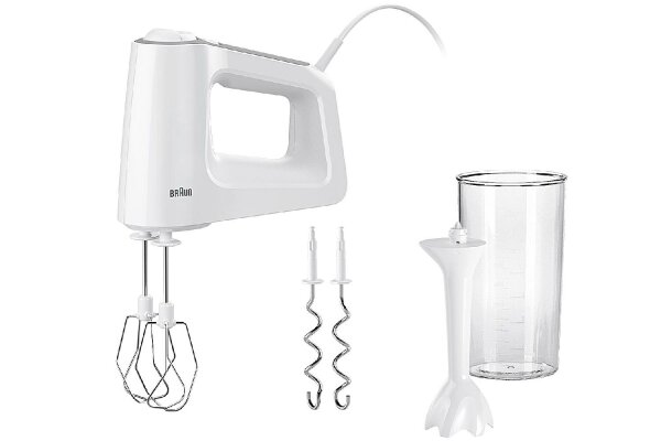 BRAUN Handmixer HM 3105  Mixfuß 500Watt weiß