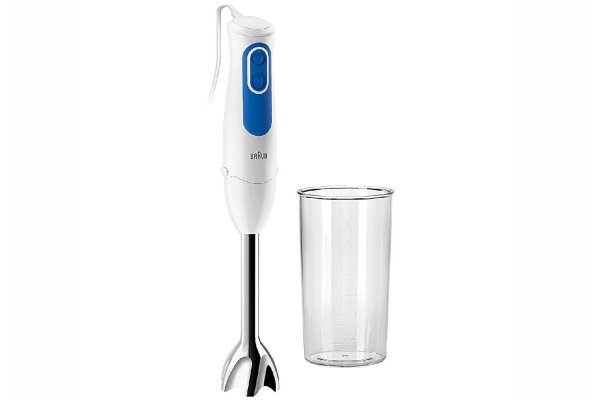 BRAUN Stabmixer MQ 3000 Edelstahl-Mixfuß 700 W weiß/blau