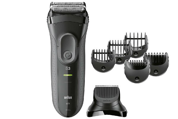 BRAUN Rasierer Serie 3-3000BT Akkubetrieb, mit Barttrimmer-Set schwarz