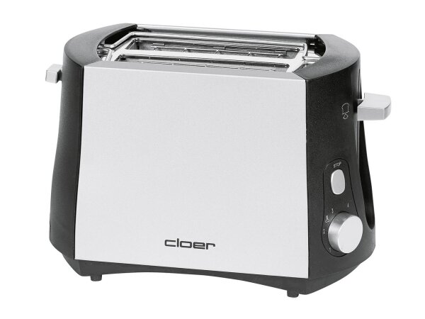 CLOER Toaster 3410 2Scheiben chrom/schwarz