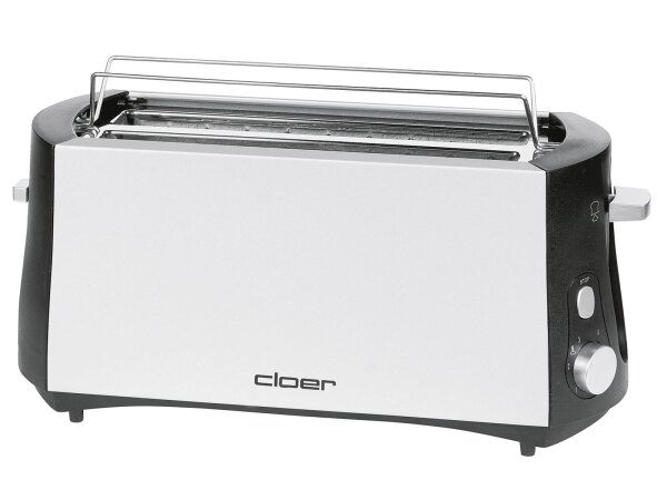 CLOER Toaster 3710 4Scheiben 1285Watt chrom/schwarz