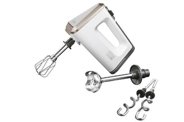 KRUPS Handmixer GN 9031 500 W weiß/grau/Edelstahl gebürstet 