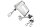 KRUPS Handmixer GN 9031 500 W weiß/grau/Edelstahl gebürstet 