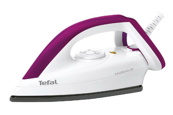 TEFAL Trockenbügeleisen FS 4030 emaillierte Bügelsohle 1200 Watt weiß/violett