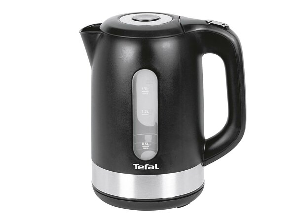 TEFAL Wasserkocher KO 3308 1,7 l 2400 Watt schwarz/Edelstahl 