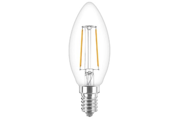 PHILIPS LED Kerze E14 2W 250lm 2700K klar