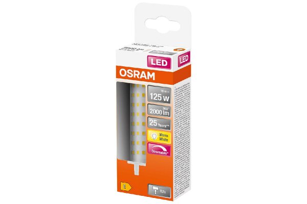 OSRAM LED Stab R7S 118mm 15W 2000lm 2700K dim