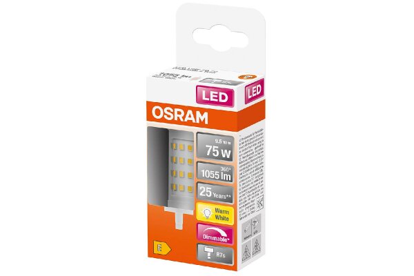 OSRAM LED Stab R7S 78mm 8,5W 1055lm 2700K dim