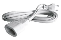 H&Uuml;CKMANN Euro-Verl&auml;ngerung 3m 2x0,75 wei&szlig;