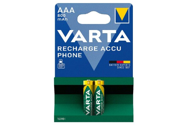 VARTA Akku Phone 2 x Micro 0.8 Ah Blister T398