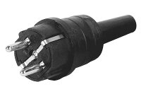 BLA Stecker Gummi gro&szlig; schwarz