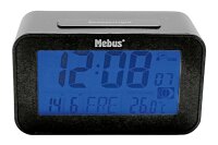 MEBUS Funk-Wecker digital ohne 2x AAA Batterien...