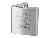 CONTENTO Flachmann Kein Schnaps ist auch keine...