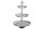 BOLTZE Deko-Etagere Detroit Aluminium 3 Ebenen 48cm Ø31cm