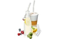 GEFU Trinkhalm Glas klar 4er