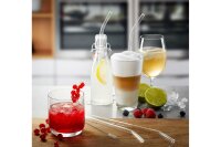 GEFU Trinkhalm Glas klar 4er