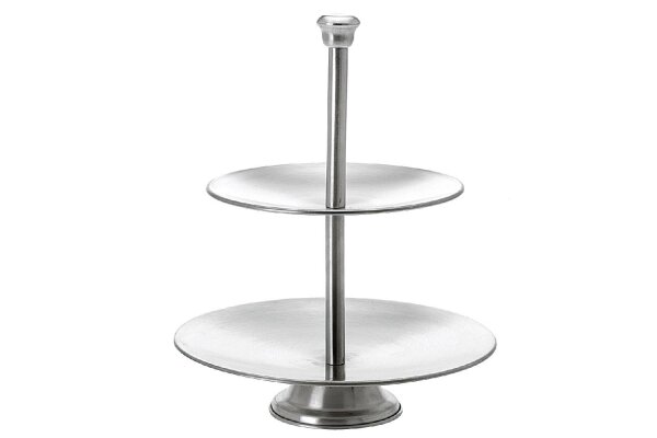 Etagere Edelstahl 2Ebenen 26cm