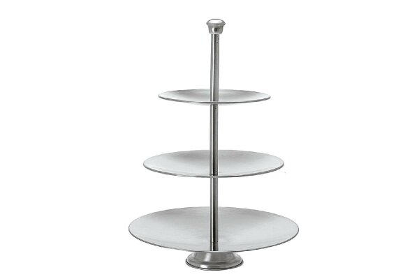 Etagere Edelstahl 3Ebenen 36cm