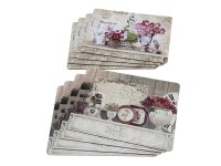 BOLTZE Tischset Blume mit Korkunterseite 4teilig