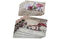 Tischset Blume m. Kork 4tlg.
