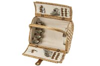 ADAM SCHMIDT Picknickkorb Vollweide 4 Personen 42x36x26cm...
