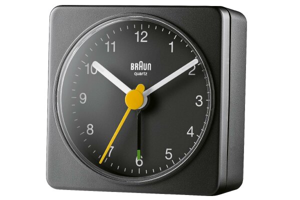 BRAUN Quarz Reisewecker BC02B schwarz