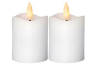 STAR TRADING Kerze Flamme LED mit Timer 5x7,5cm...