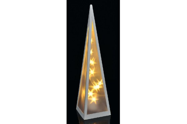 HI Pyramide Hologramm rotierende Lichter, 16 LED für innen 140x140x525mm