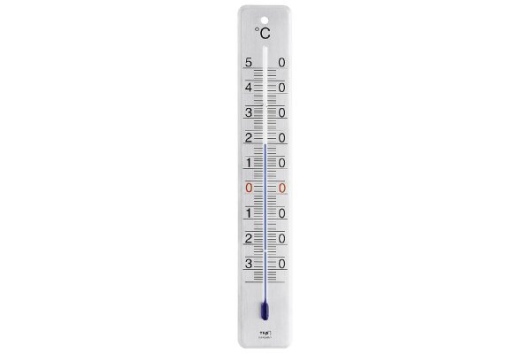 TFA Innen-Außen-Thermometer Edelstahl gebürstet 4,5x9x2,8cm