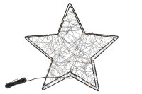 Drahtstern 80LED schwarz 38cm