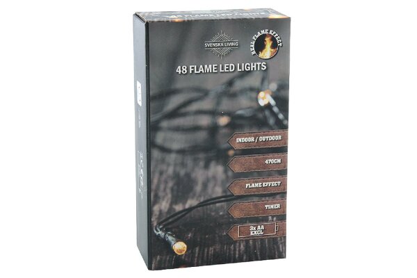 Lichterkette "Flamme" 48 LED
