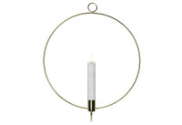 STAR TRADING LED Echtwachskerze Flamme im Ring z.Stehen...