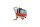 Spardose Kofferwagen Keramik 16x12x8cm bunt