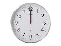MEBUS Funk Wanduhr Ø30cm Aluminium