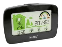 Funk Wetterstation kabellos 21x12x4cm schwarz