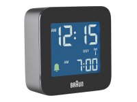 BRAUN Funkwecker digital  5,7x5,7x2cm schwarz