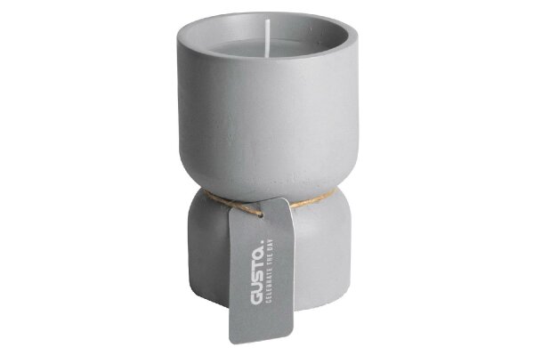 GUSTA Zementkerze ø8x12cm grau