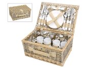 Picknickkorb 4P 40x28x19 gr/be