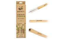 PANDOO Strohhalm Bambus + B&uuml;rste &Oslash;6-11mm...