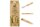 PANDOO Cocktail-Strohhalm Bambus + Bürste Ø6-11mm L14cm 12er Set