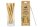 PANDOO Cocktail-Strohhalm Bambus + Bürste Ø6-11mm L14cm 12er Set